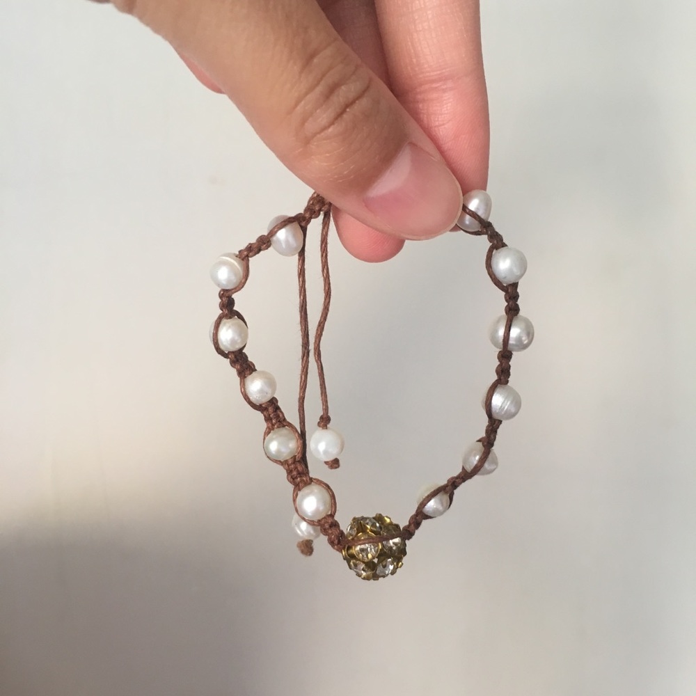 Pearl & Diamond Studded Bracelet